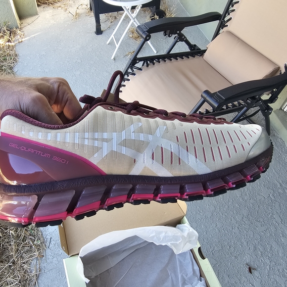 Size 12 - Above The Clouds x ASICS Gel Quantum 360 Wine main image 8
